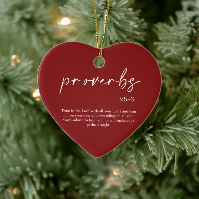  Christmas Bible Verse Ceramic Ornament (Tree)