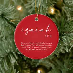  Christmas Bible Verse  Ceramic Tree Decoration