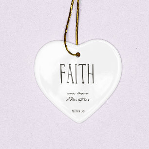 Christmas Bible Verse Faith Ceramic Ornament