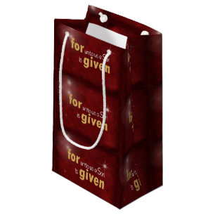 Christmas Bible Verse Small Gift Bag