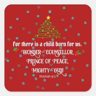 Christmas Bible verse sticker