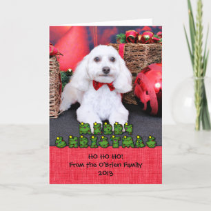 Christmas - Bichon Frise - George Holiday Card