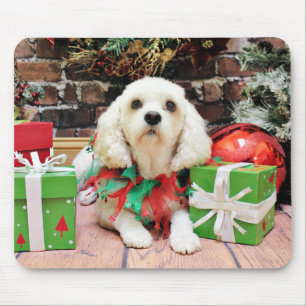 Christmas - Bichon Frise X - Maya Mouse Pad