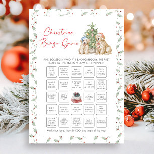 Christmas Bingo Holiday Fun Game Card