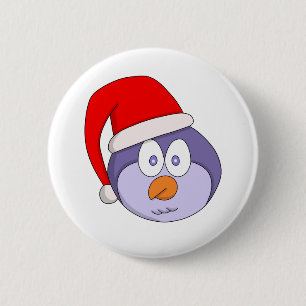 Christmas Bird 6 Cm Round Badge