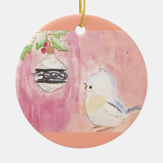 Christmas Bird and Ornament (Front)