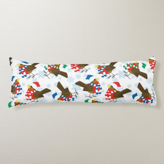 christmas bird santa body cushion (Front)