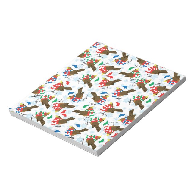 christmas bird santa notepad (Rotated)