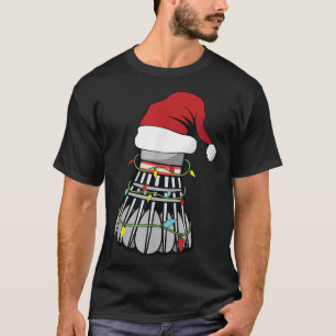 Christmas Birdie Badminton Shuttle S T-Shirt