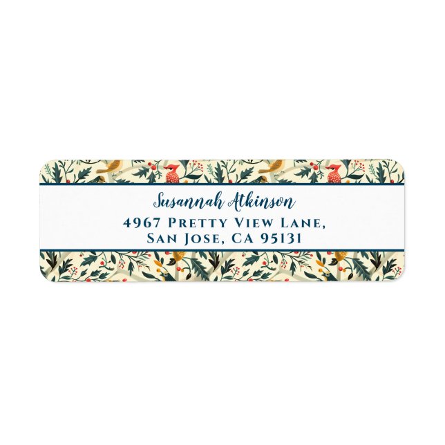 Christmas Birds and Leaves (Front)