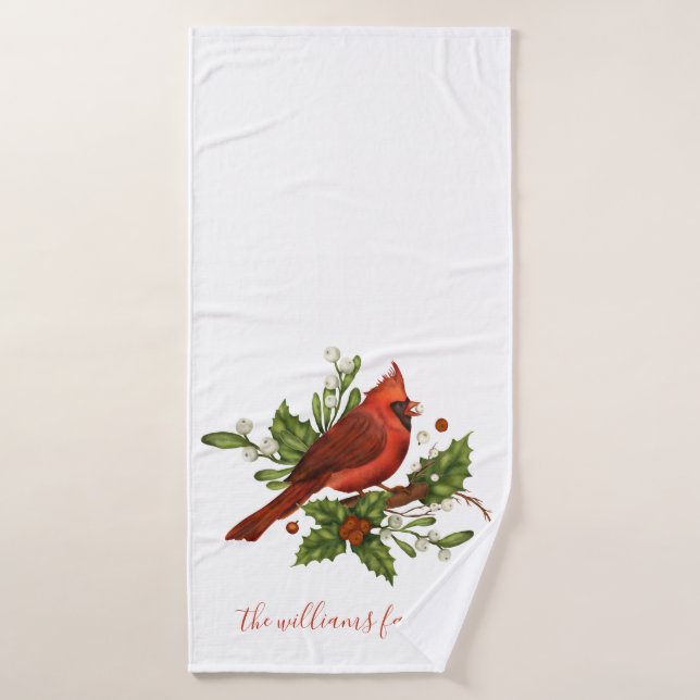 Christmas Birds Bath Towel Set (Bath Towel)