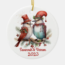 Christmas Birds Couple