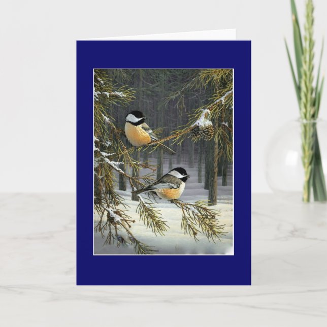 Christmas Birds Holiday Card (Front)