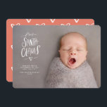 Christmas Birth Announcement Santa Baby New Baby<br><div class="desc">Christmas Birth Announcement Santa Baby New Baby</div>