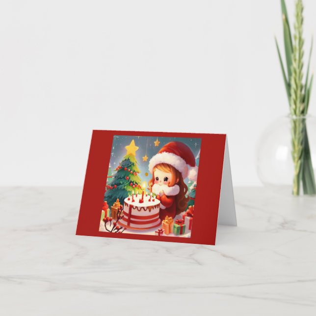 Christmas Birthday 1 Card (Front)