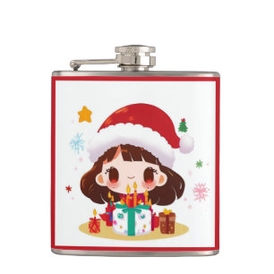Christmas Birthday 2 Hip Flask