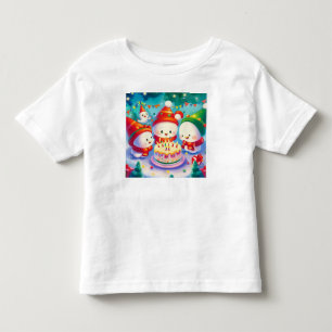 Christmas Birthday 6 Toddler T-Shirt