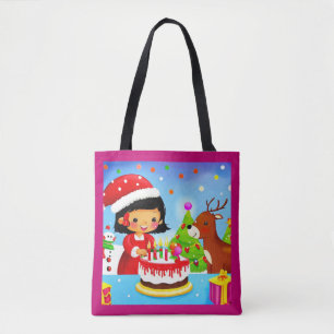 Christmas Birthday 7 Tote Bag