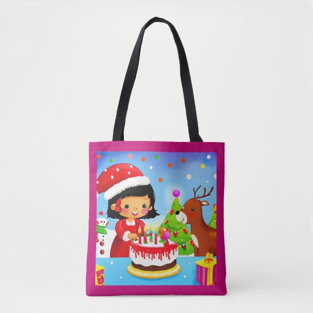Christmas Birthday 7 Tote Bag (Front)