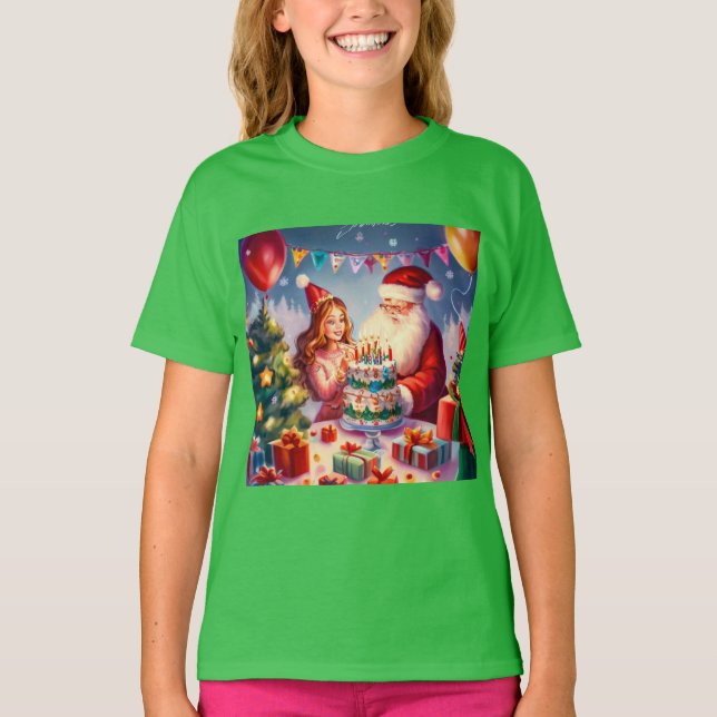 Christmas Birthday 8 T-Shirt (Front)