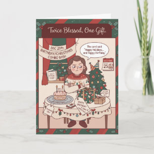 Christmas Birthday Card