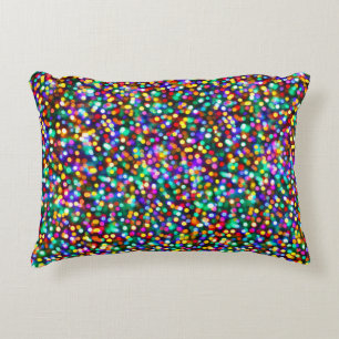 Christmas Birthday Happy Lights Decorative Cushion