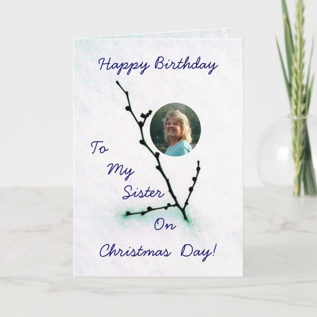 Christmas Birthday Holiday Card (Front)