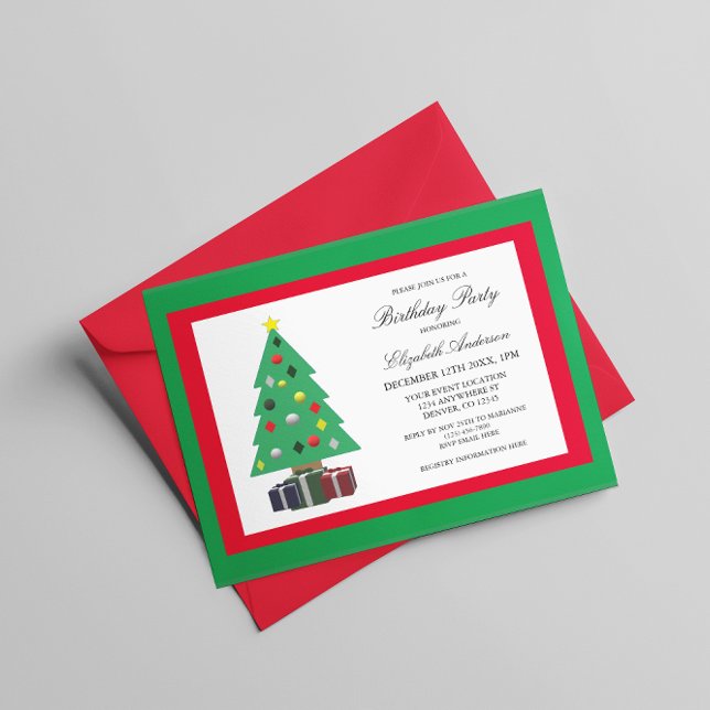 Christmas Birthday Party Invitation (Creator Uploaded)