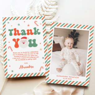 Christmas Birthday Party Thank You Card