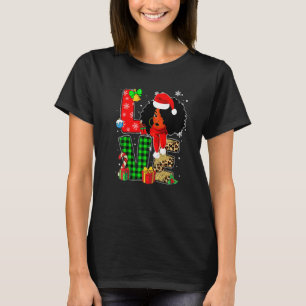 Christmas Black African American Costume Santa Mel T-Shirt