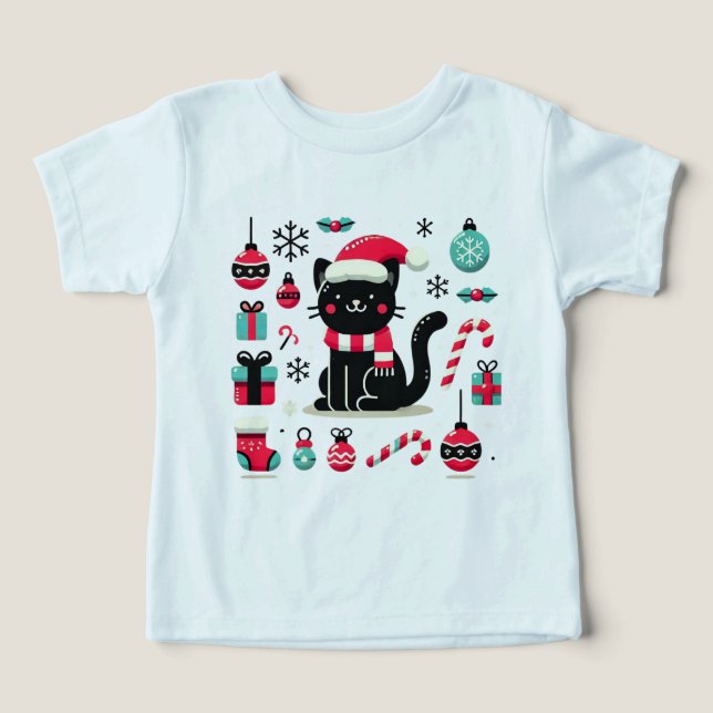 Christmas Black Cat (Design Front)