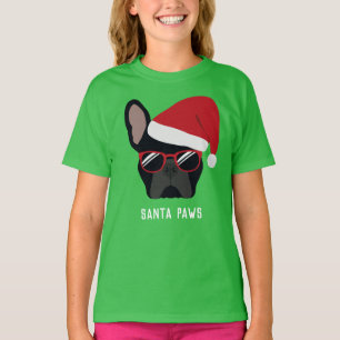 Christmas Black French Bulldog T-Shirt