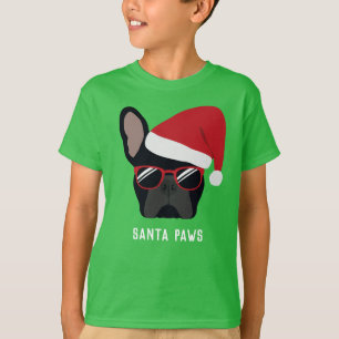 Christmas Black French Bulldog T-Shirt