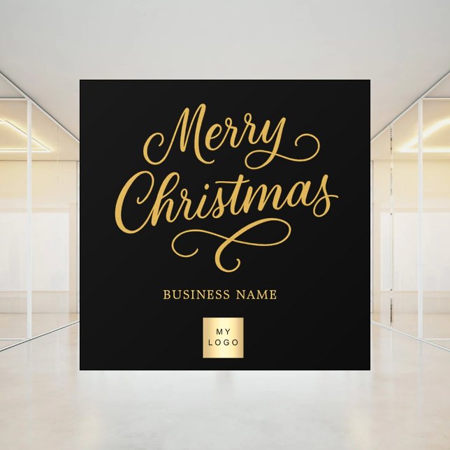Christmas black gold business logo (Creator Uploaded)