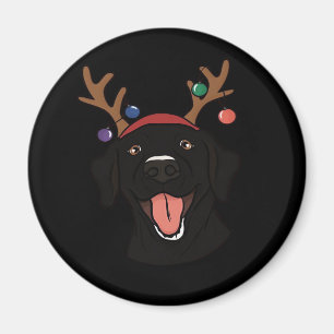 Christmas Black Lab Essential T-Shirt Magnet