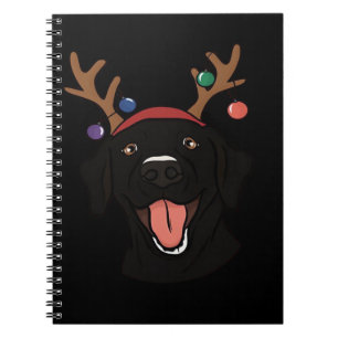Christmas Black Lab Essential T-Shirt Notebook