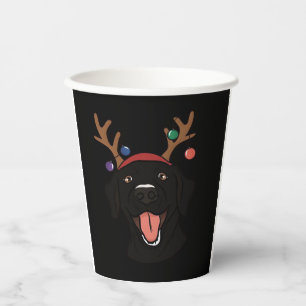 Christmas Black Lab Essential T-Shirt Paper Cups