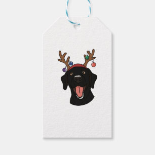 Christmas Black Lab   Gift Tags