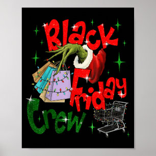 Christmas Black Shopng Family Funny Friday Shopng  Poster