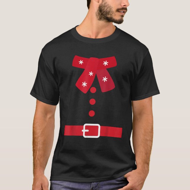 Christmas Black Tie NYE 2024 Dress Up Winter Neckt T-Shirt (Front)