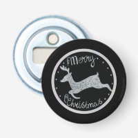Christmas black white hand painted snow