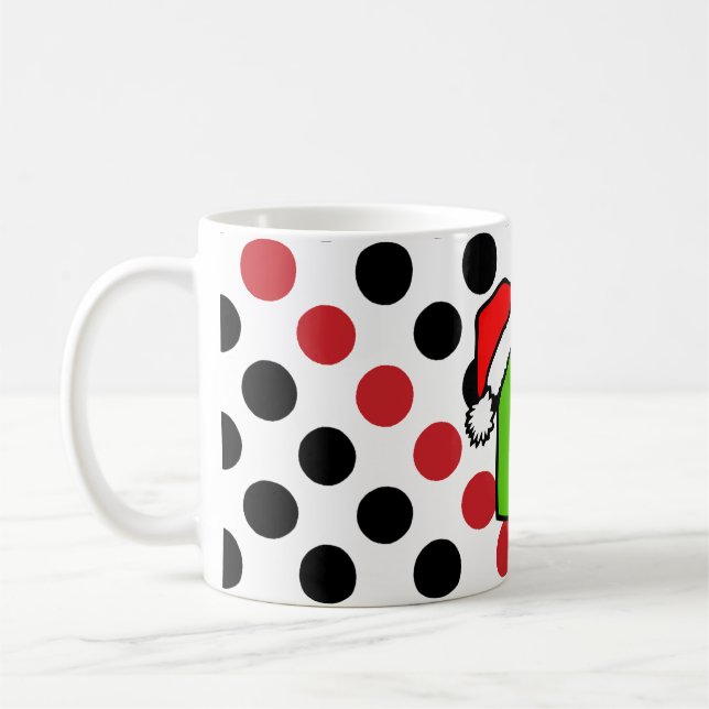 Christmas Blackboard + your Text or Image Coffee Mug (Left)