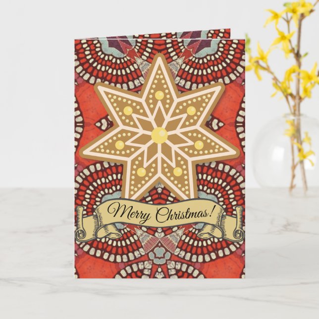 Christmas Blessing Afrocentric Christmas Card (Yellow Flower)