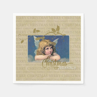 Christmas Blessings Angel Napkin