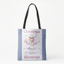 Christmas Blessings Angel Tote
