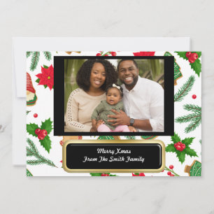 Christmas Blessings Christian Personalised Card