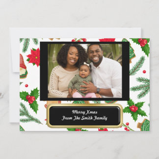 Christmas Blessings Christian Personalised Card