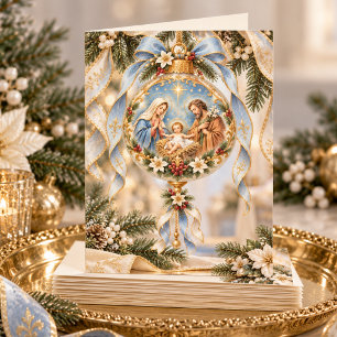 Christmas Blessings from Your Parish Priest Thank You Card