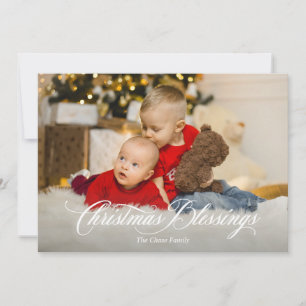 Christmas Blessings Holiday Christmas Card