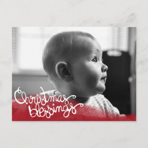 Christmas Blessings Holiday Postcard